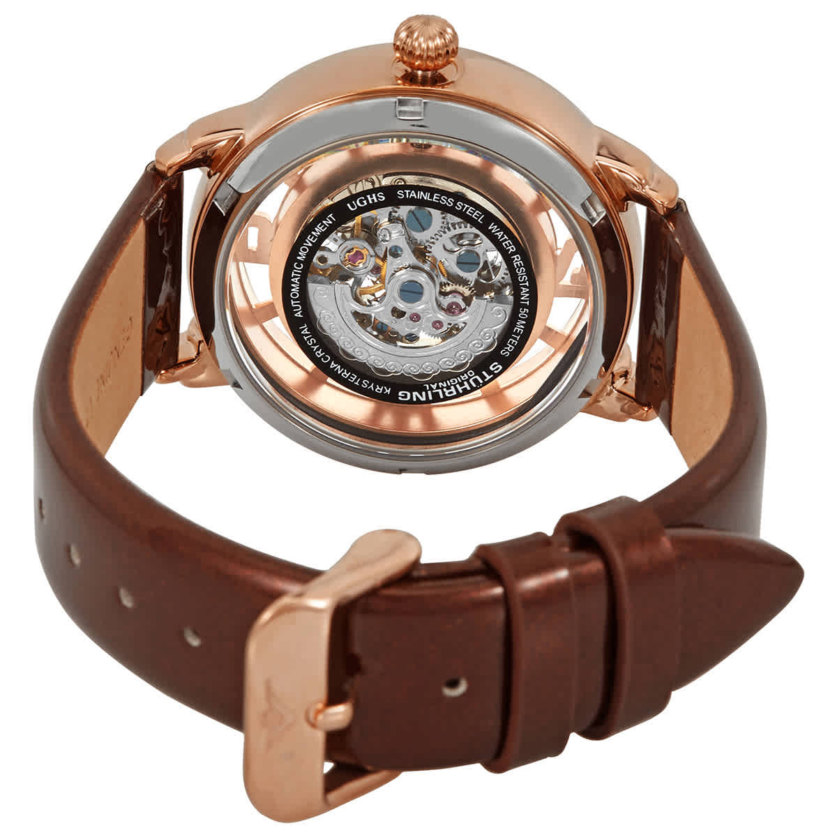 Stuhrling Original Legacy Automatic Rose Gold Dial Ladies Watch M13606