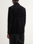 TOM FORD - Panelled Suede Blazer - Black