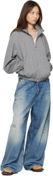 Acne Studios Gray Technical Check Jacket