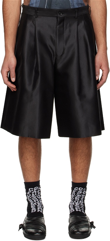 Photo: Comme des Garçons Homme Plus Black Pleated Shorts