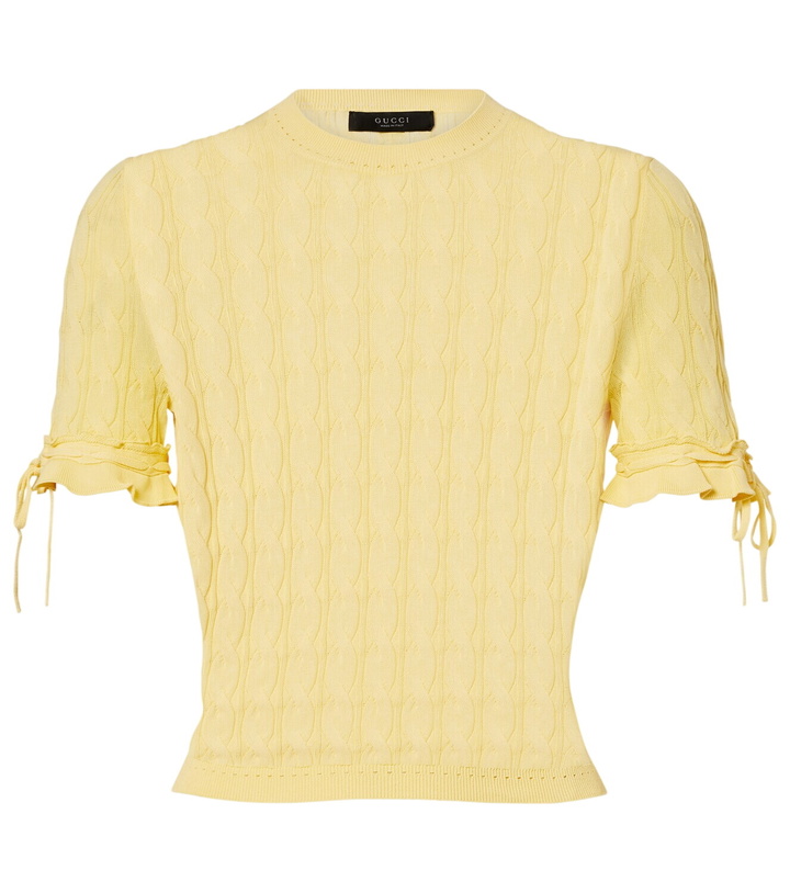 Photo: Gucci Cable-knit sweater