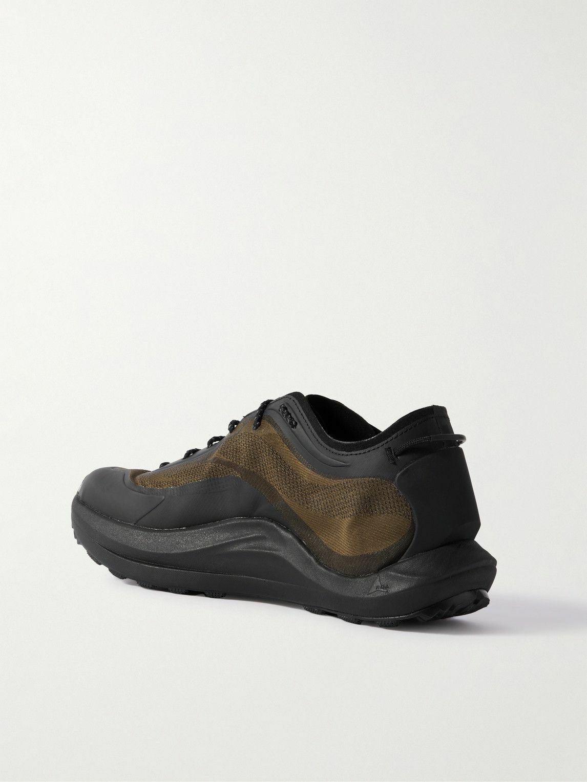 ROA - Rubber-Trimmed Mesh Sneakers - Black