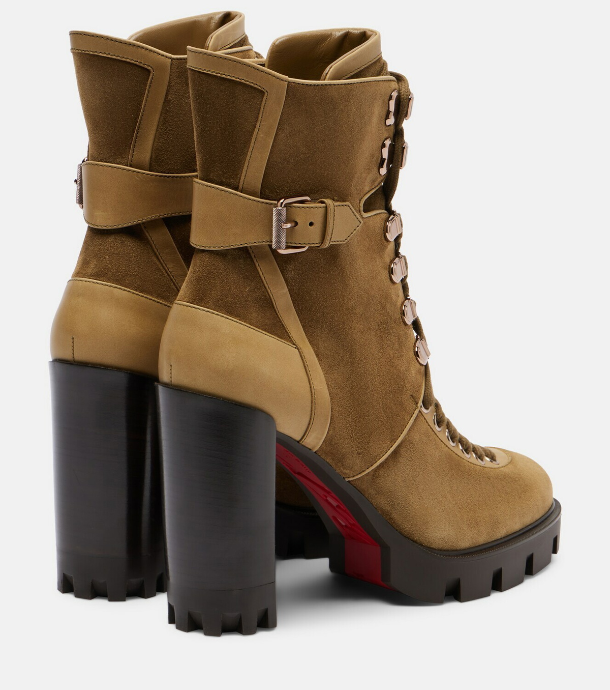 Christian Louboutin New Macademia 100 suede ankle boots