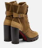 Christian Louboutin New Macademia 100 suede ankle boots