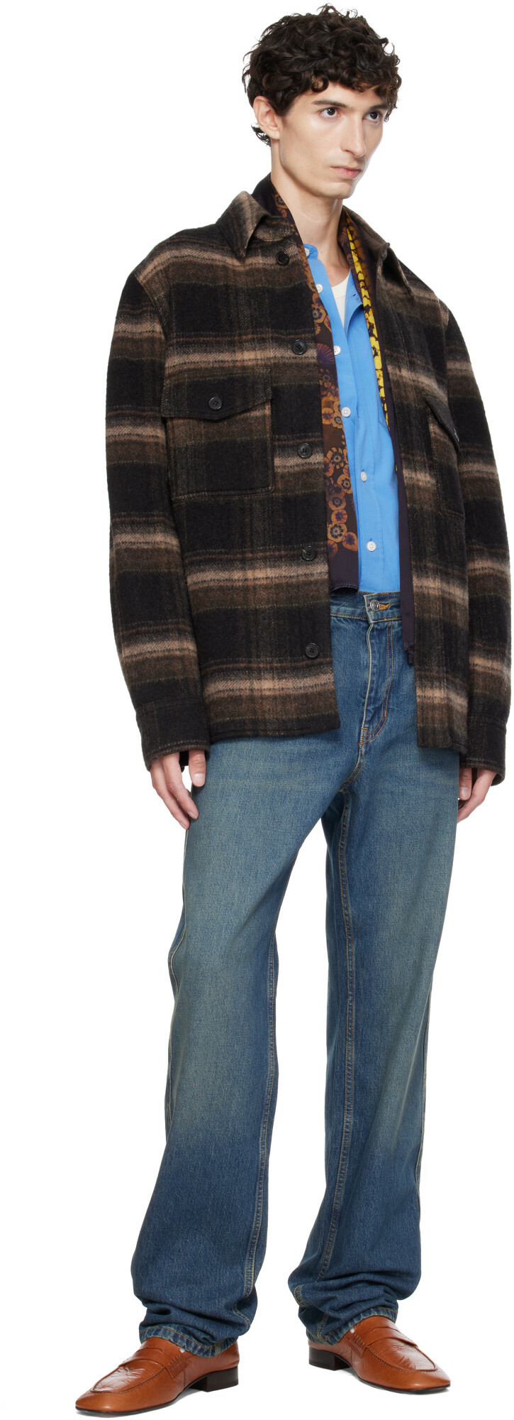 Isabel Marant Black & Beige Kervon Jacket