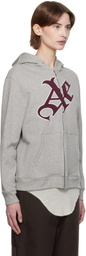 AARON ESH Gray 'AE' Hoodie