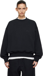 Fear of God ESSENTIALS Black Classic Crewneck Sweatshirt