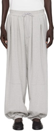 Hed Mayner Gray Embroidered Sweatpants