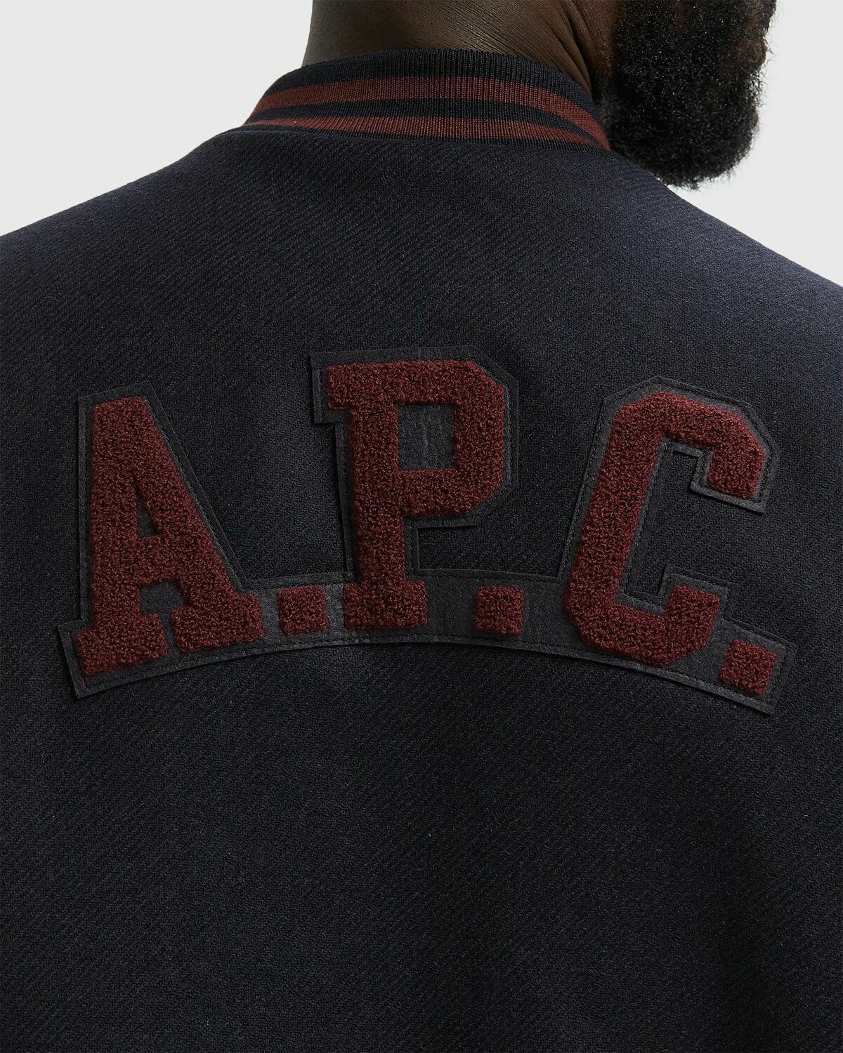 A.P.C. MICKY JACKET Blue Mens Bomber Jacket