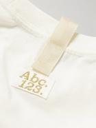 Abc. 123. - Logo-Appliquéd Cotton-Jersey T-Shirt - Neutrals