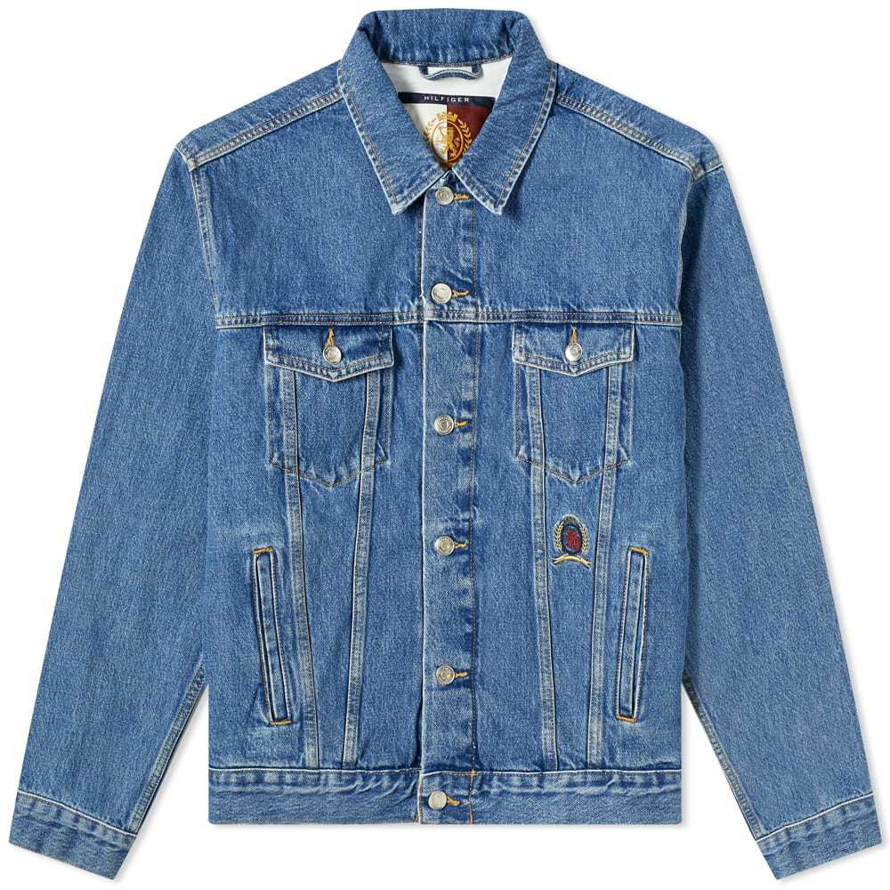 baas nemen Schadelijk Hilfiger Collection Crest & Flag Denim Jacket Tommy Jeans