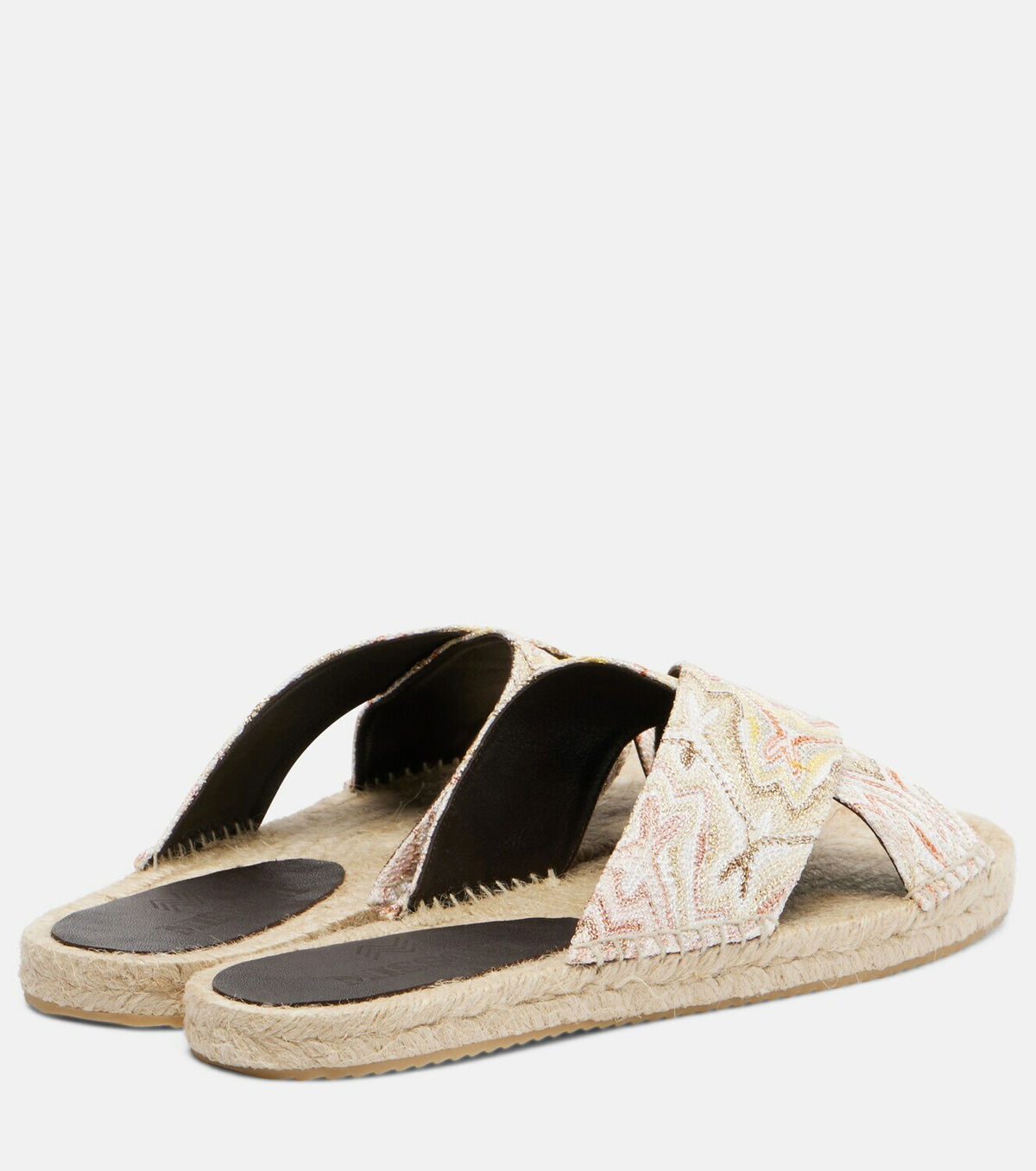 Missoni Harlow lamé espadrille sandals