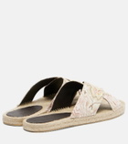 Missoni Harlow lamé espadrille sandals