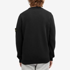 Stone Island Men's Reverse Seam Lambswool Crew Neck Jumper in Black