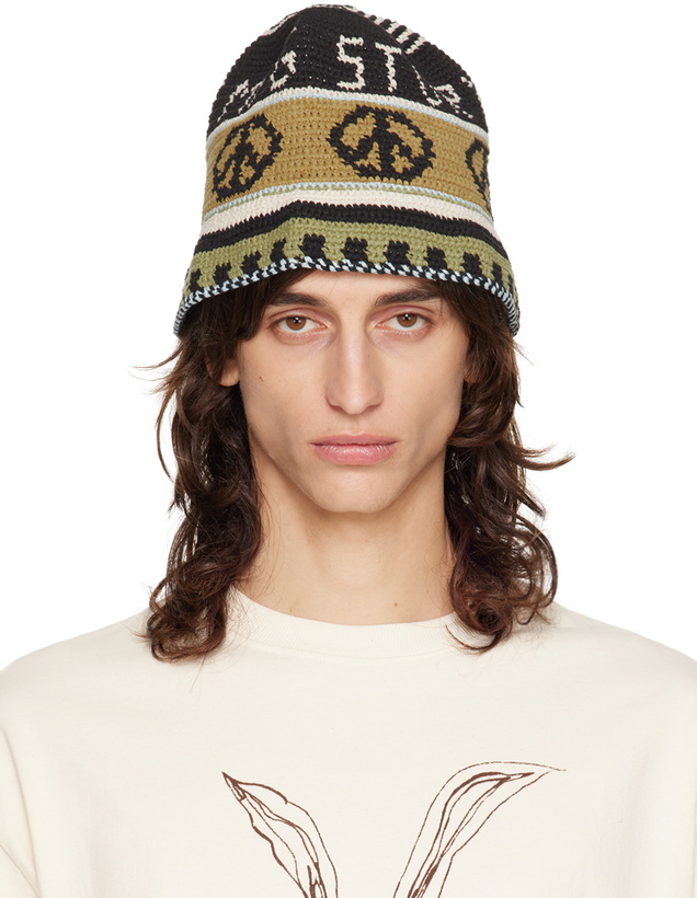 Photo: Story mfg. SSENSE Exclusive Black & Beige Brew Hat