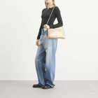 Maison Margiela Women's Horizontal Baguette Bag in Cream Gold 