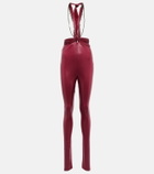 The Attico - Ruby chain-trimmed leggings