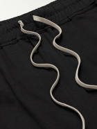 Rick Owens - Champion Straight-Leg Embroidered Organic Cotton-Jersey Sweatpants - Black