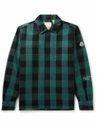 Moncler Genius - 7 Moncler FRGMT Hiroshi Fujiwara Checked Cotton Down Shirt Jacket - Green