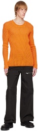 Dion Lee Orange Grid Sweater