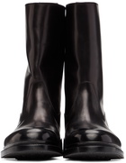 Brioni Black Calfskin Equestrian Boots