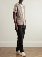 Oliver Spencer - Havana Camp-Collar Striped Linen Shirt - Neutrals