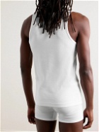 CDLP - Ribbed Stretch Lyocell and Cotton-Blend Tank Top - White