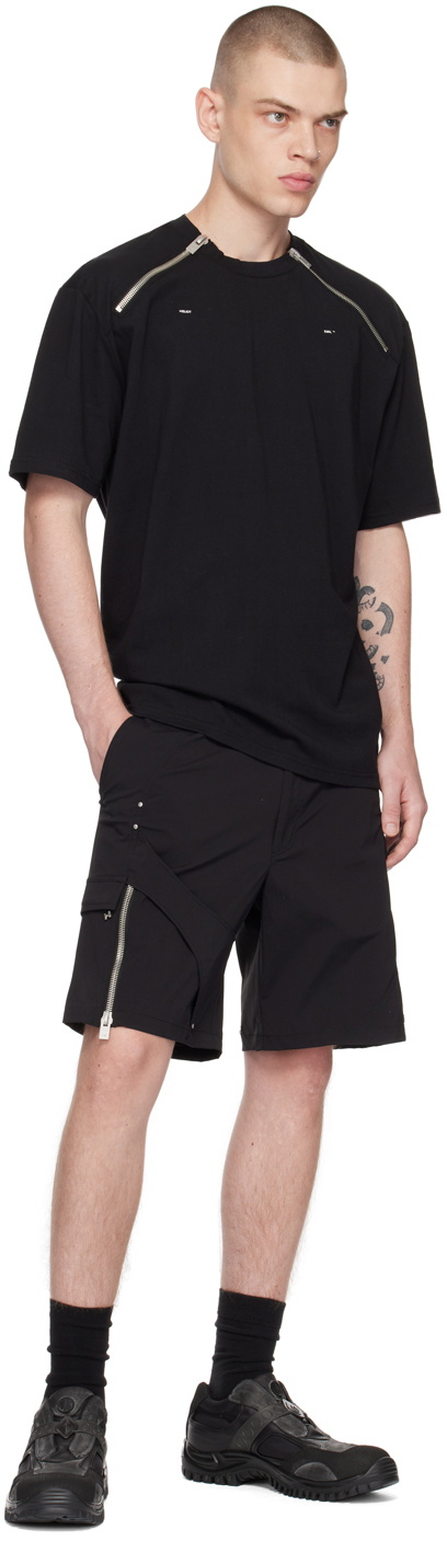 HELIOT EMIL ブラック Incandescence Tシャツ