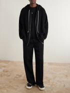 Rick Owens - Organic Cotton-Terry Zip-Up Hoodie - Black