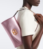 Valentino Garavani DeVain Small metallic leather shoulder bag