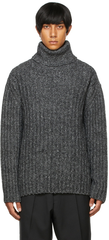 Photo: Études Grey Wool Turtleneck