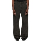 Fear of God Black Washed Canvas Utility Jeans