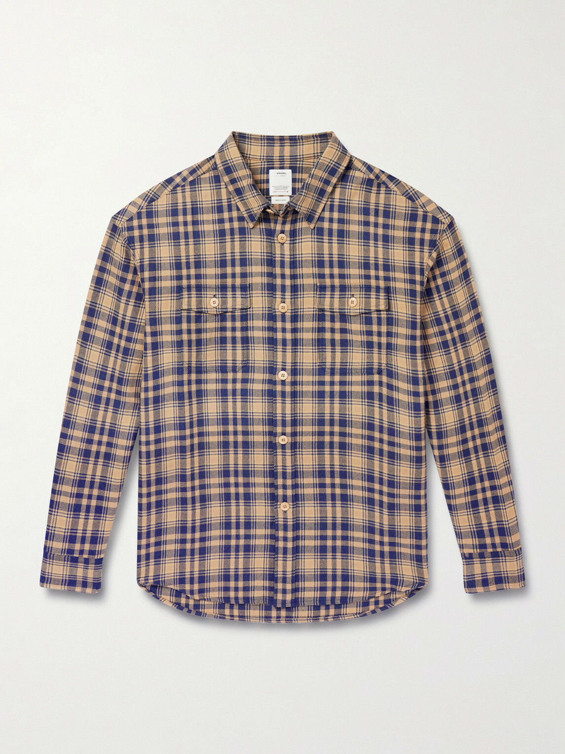 Visvim - Lumber Checked Wool and Linen-Blend Twill Shirt - Brown