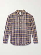 Visvim - Lumber Checked Wool and Linen-Blend Twill Shirt - Brown