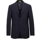 Canali - Kei Slim-Fit Wool-Blend Seersucker Suit Jacket - Blue