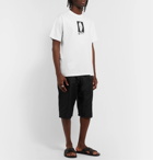 Fendi - Logo-Print Satin Drawstring Shorts - Black