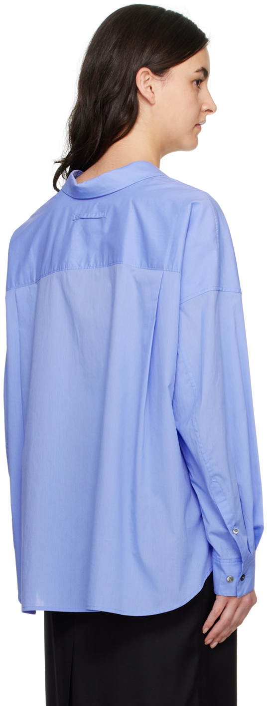 lesugiatelier Blue Cutout Shirt lesugiatelier