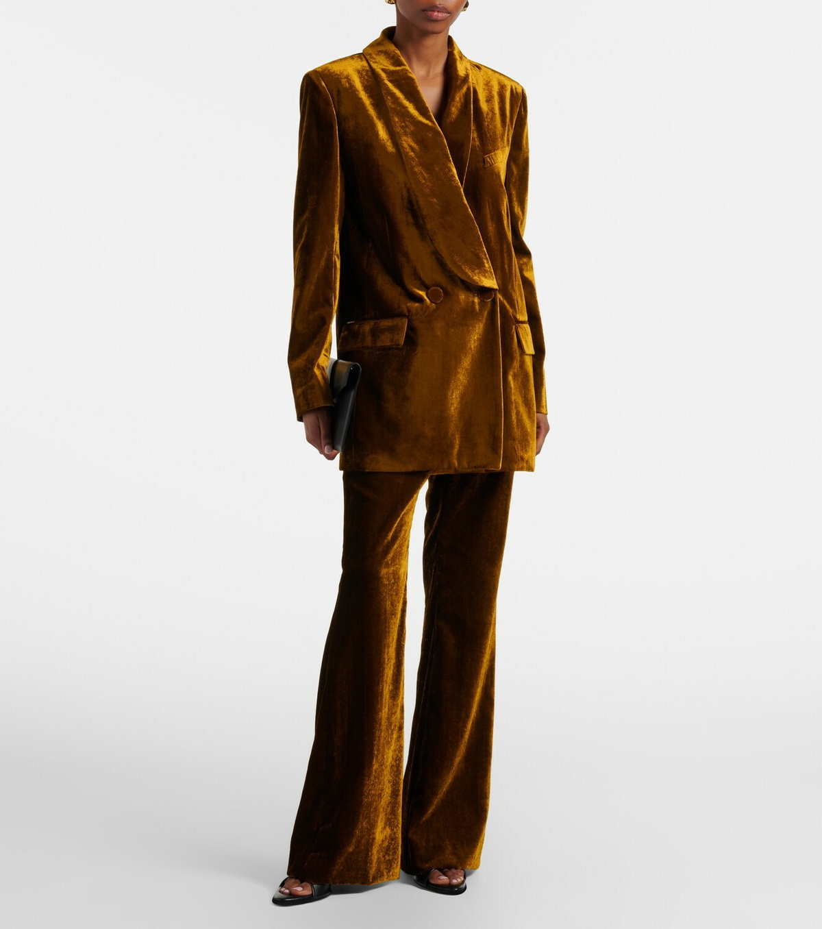 Nina Ricci Double-breasted velvet blazer