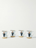 Ralph Lauren Home - Thompson Set of Four Printed Porcelain Mugs