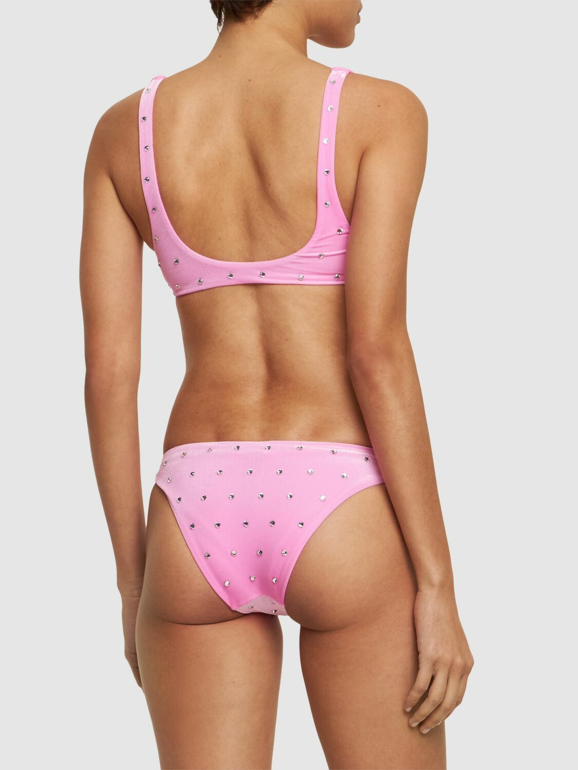 【送料&関税込】Dsquared2 Printed Bikini Top DSQUARED2 Icon Embellished Lycra Bikini Top Dsquared2