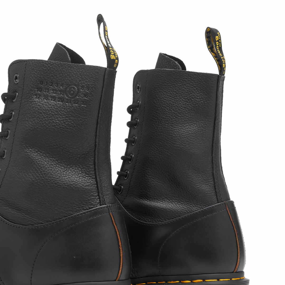 MM6 Maison Margiela Men's x Dr. Martens 1490 Reimagined in Black
