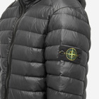 Stone Island Men's Lightweight Hooded Down Jacket in Black