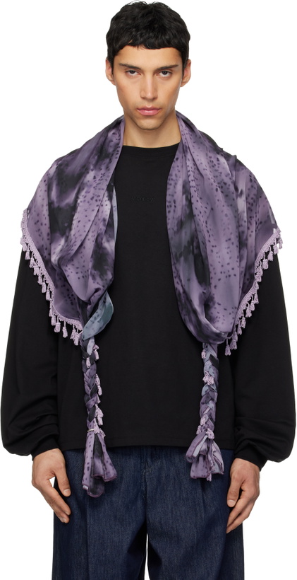 Photo: We11done Black Scarf Long-Sleeve T-shirt