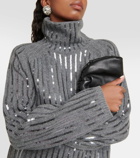 Dorothee Schumacher Sequined wool and cashmere-turtleneck sweater