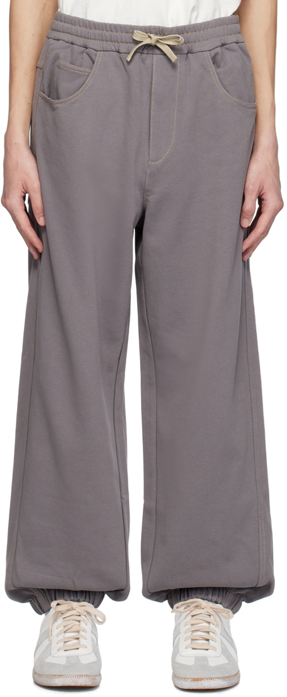 A PERSONAL NOTE 73 Gray Five-Pocket Sweatpants