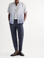 Theory - Graham Tapered Crinkled Nylon-Blend Trousers - Blue