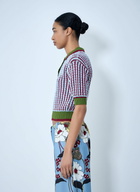 Marni Textured Knit Polo Sweater