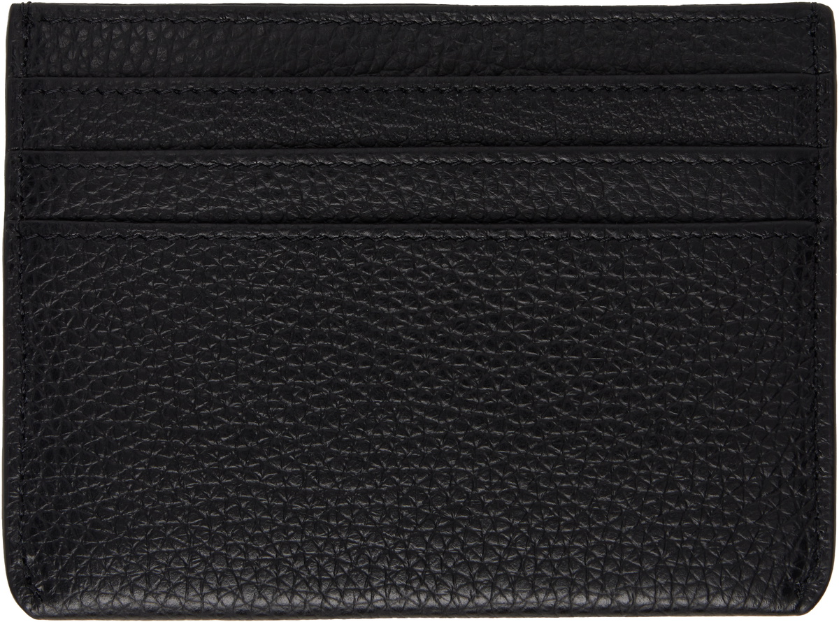 Marni Black Stitched Card Holder