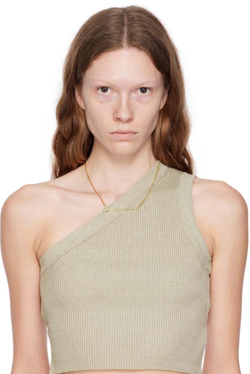 Jacquemus Gold Le Papier 'La Chaine Jacquemus' Necklace Jacquemus