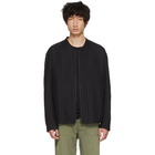 Issey Miyake Men Reversible Black Stitch DFC Zip-Up Sweater